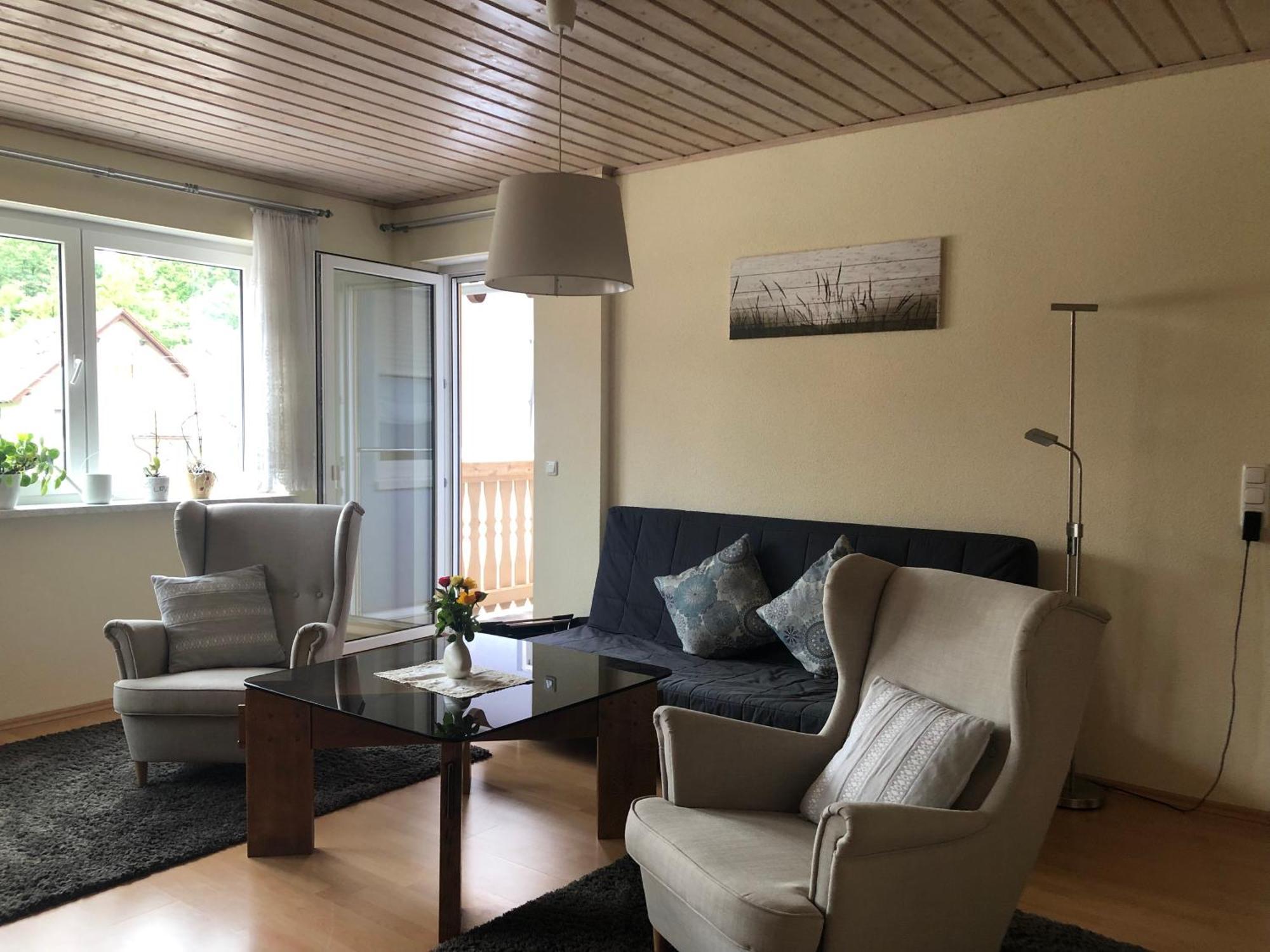 Ferienwohnung Am Gruenen Band Hellingen Exteriér fotografie